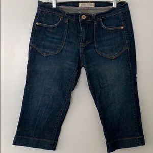 Old Navy Mid Rise Denim Knee Length Pants